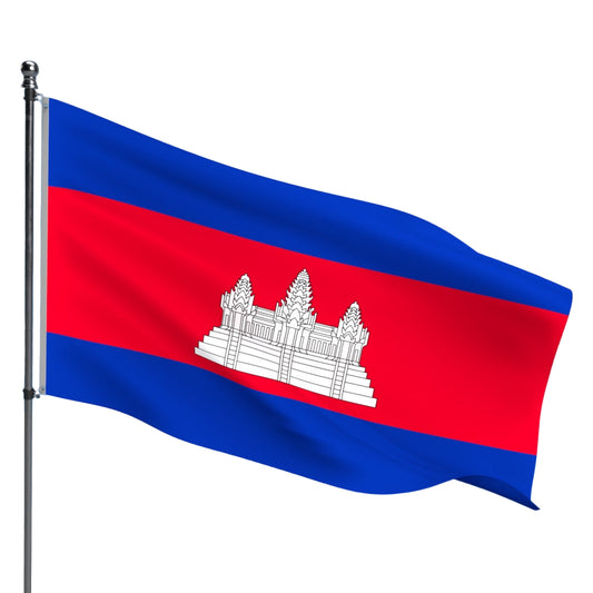 Cambodia Flag – Outdoor and Indoor Nylon Cambodia Flag for Display