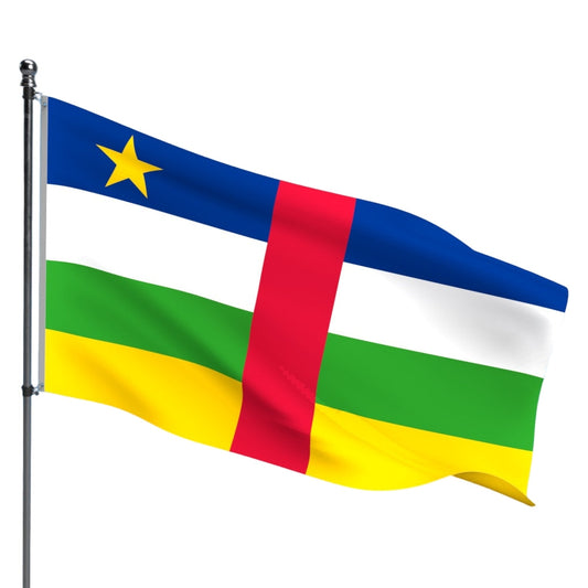 Central African Rep. Flag – Outdoor and Indoor Nylon Central African Rep. Flag for Display