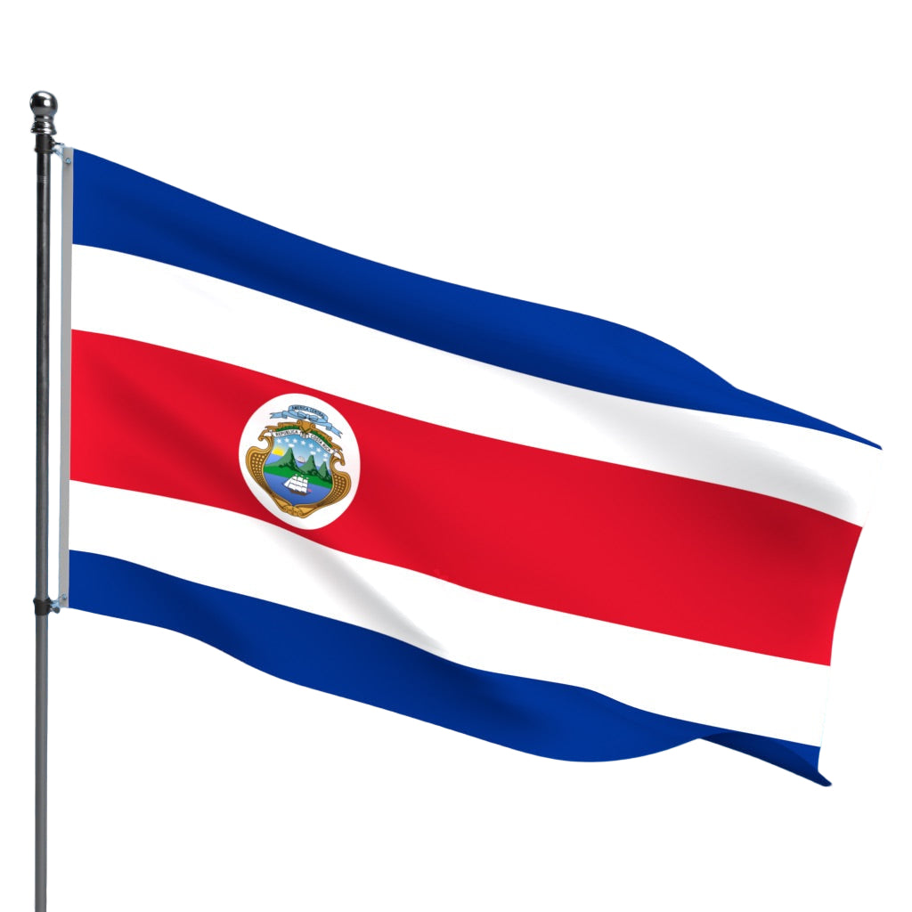 Costa Rica Flag – Outdoor and Indoor Nylon Costa Rica Flag for Display