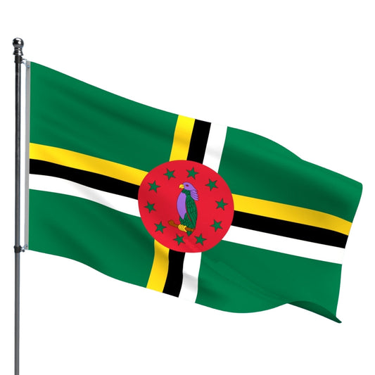 Dominica Flag – Outdoor and Indoor Nylon Dominica Flag for Display