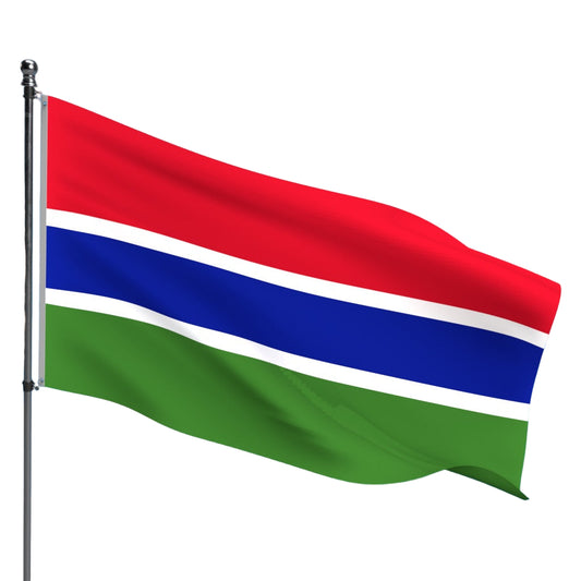 Gambia Flag – Outdoor and Indoor Nylon Gambia Flag for Display