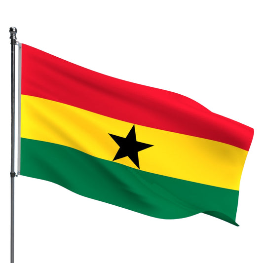 Ghana Flag – Outdoor and Indoor Nylon Ghana Flag for Display