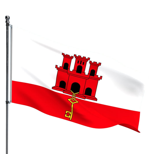 Gibraltar Flag – Outdoor and Indoor Nylon Gibraltar Flag for Display