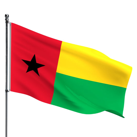 Guinea-Bissau Flag – Outdoor and Indoor Nylon Guinea-Bissau Flag for Display
