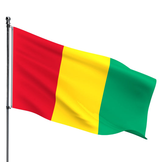 Guinea Flag – Outdoor and Indoor Nylon Guinea Flag for Display