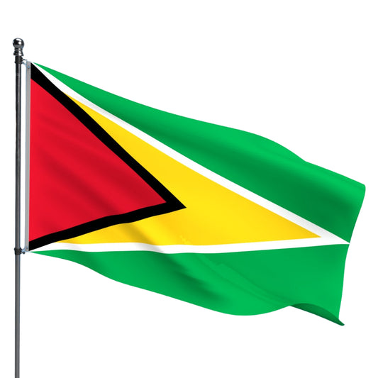 Guyana Flag – Outdoor and Indoor Nylon Guyana Flag for Display