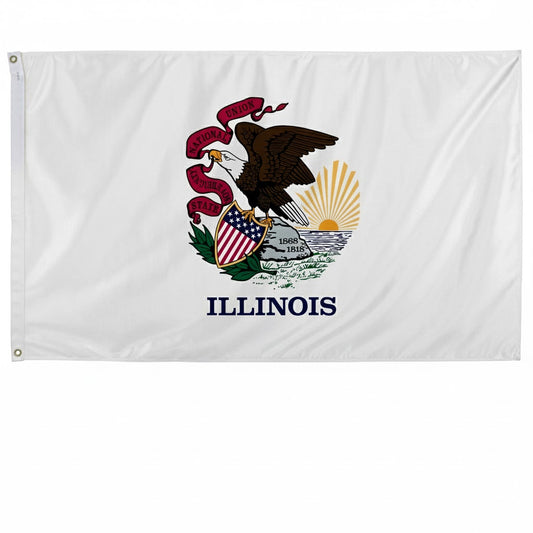 Illinois Polyester Flag