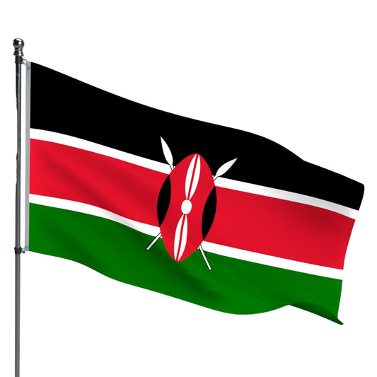 Kenya Flag – Outdoor and Indoor Nylon Kenya Flag for Display