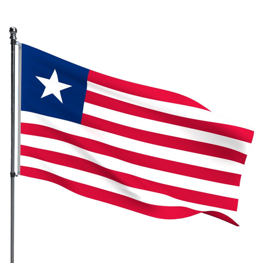 Liberia Flag – Outdoor and Indoor Nylon Liberia Flag for Display