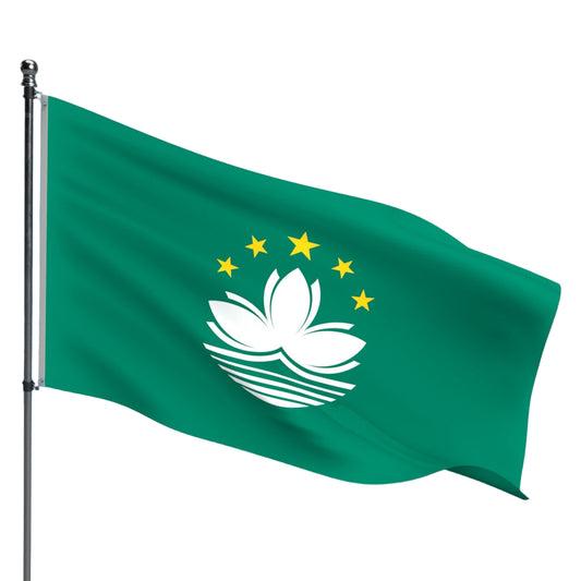 Macau Flag – Outdoor and Indoor Nylon Macau Flag for Display