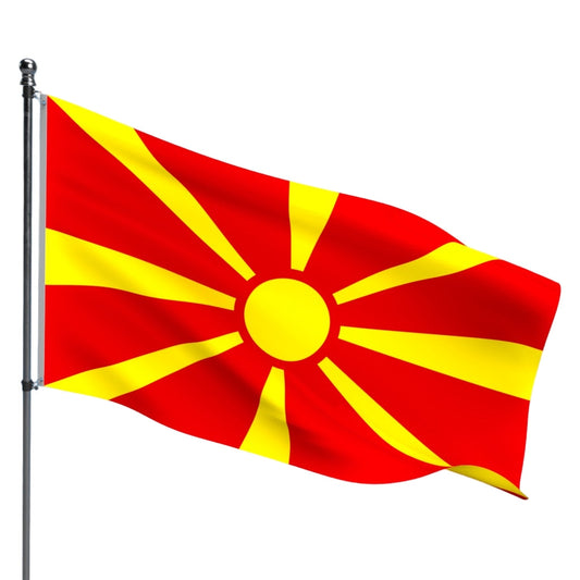 Macedonia Flag – Outdoor and Indoor Nylon Macedonia Flag for Display