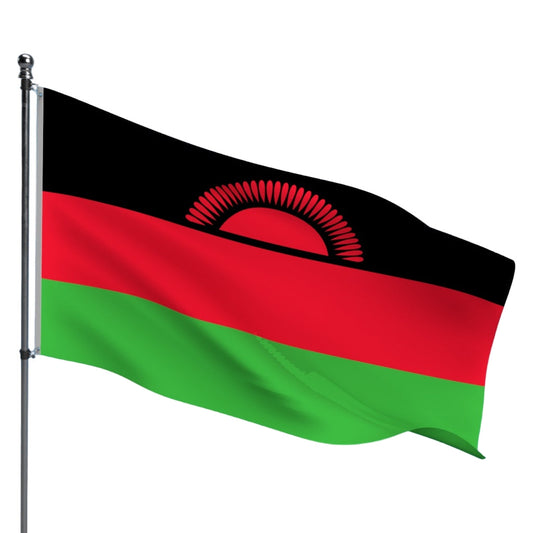 Malawi Flag – Outdoor and Indoor Nylon Malawi Flag for Display