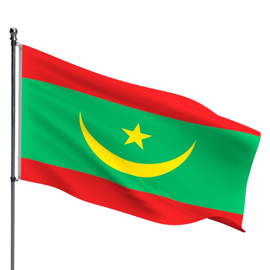 Mauritania Flag – Outdoor and Indoor Nylon Mauritania Flag for Display