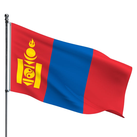 Mongolia Flag – Outdoor and Indoor Nylon Mongolia Flag for Display