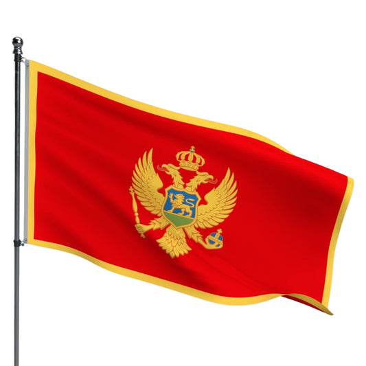 Montenegro Flag – Outdoor and Indoor Nylon Montenegro Flag for Display