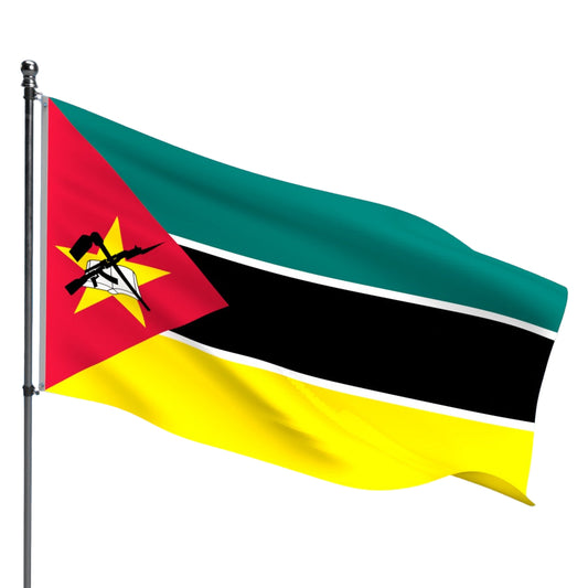 Mozambique Flag – Outdoor and Indoor Nylon Mozambique Flag for Display