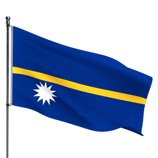 Nauru Flag – Outdoor and Indoor Nylon Nauru Flag for Display