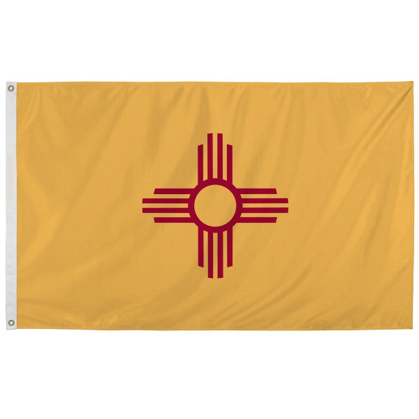 Outdoor New Mexico State Flag with brass grommets