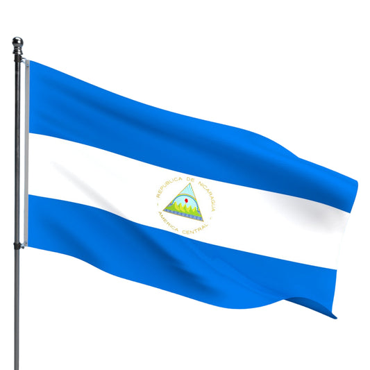 Nicaragua Flag – Outdoor and Indoor Nylon Nicaragua Flag for Display