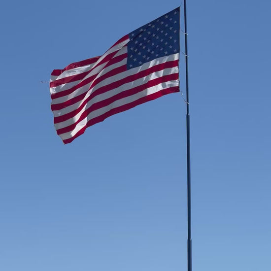 Large-nylon-American-flag-flying