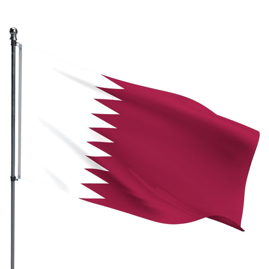 Qatar Flag – Outdoor and Indoor Nylon Qatar Flag for Display