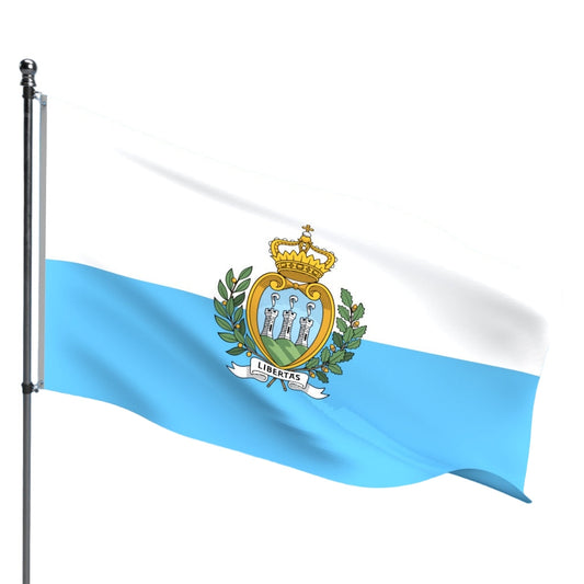 San Marino Flag – Outdoor and Indoor Nylon San Marino Flag for Display