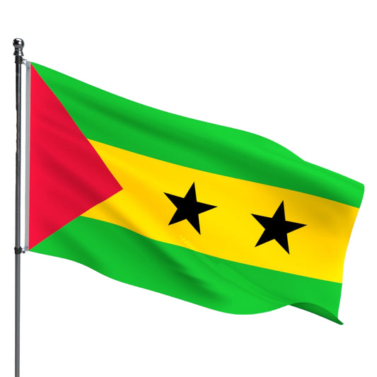 Sao Thome & Principe Flag – Outdoor and Indoor Nylon Sao Thome & Principe Flag for Display