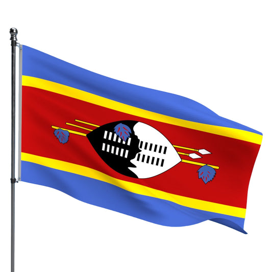 Swaziland Flag – Outdoor and Indoor Nylon Swaziland Flag for Display