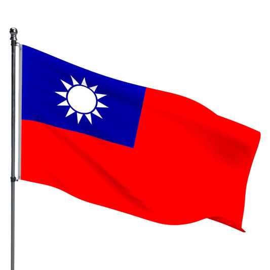 Taiwan Flag – Outdoor and Indoor Nylon Taiwan Flag for Display