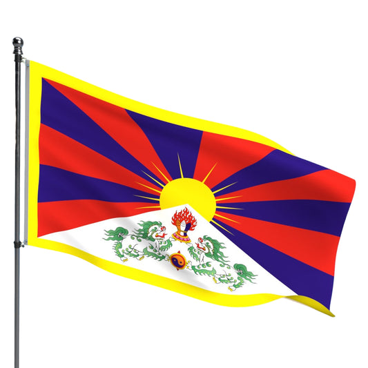 Tibet Flag – Outdoor and Indoor Nylon Tibet Flag for Display