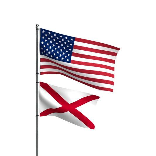 American Flag + Alabama Flag Nylon Bundle