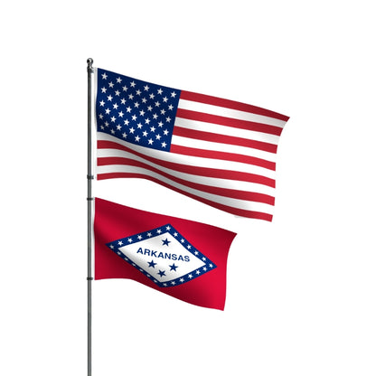 American Flag + Arkansas Flag Nylon Bundle
