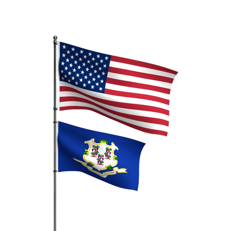 Official Connecticut State Flags – Made in the USA 🇺🇸 | Indoor