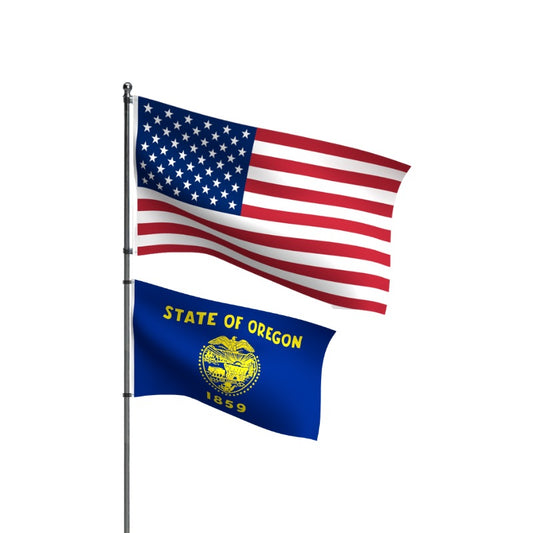 American Flag + Oregon Flag Nylon Bundle