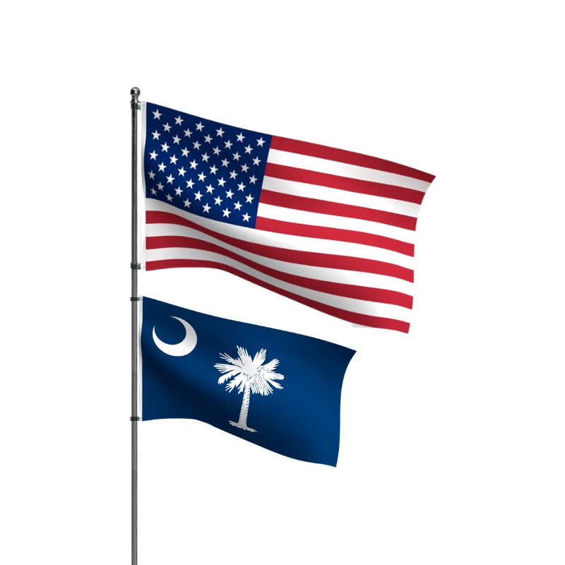 American Flag + South Carolina Flag Nylon Bundle