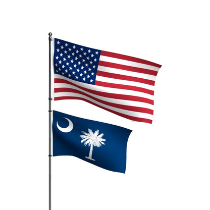 American Flag + South Carolina Flag Nylon Bundle