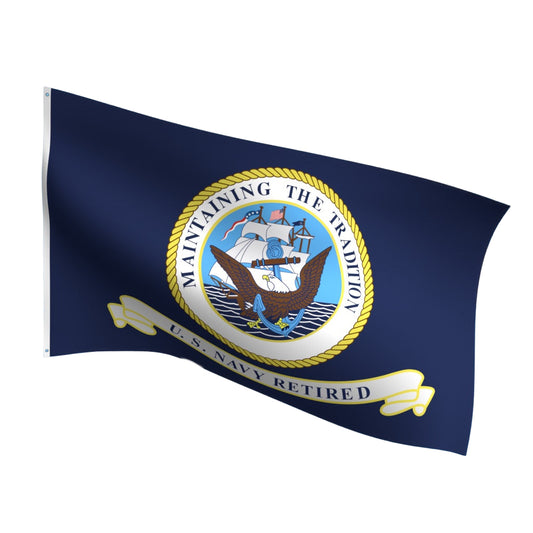 U.S. Navy retired flag 