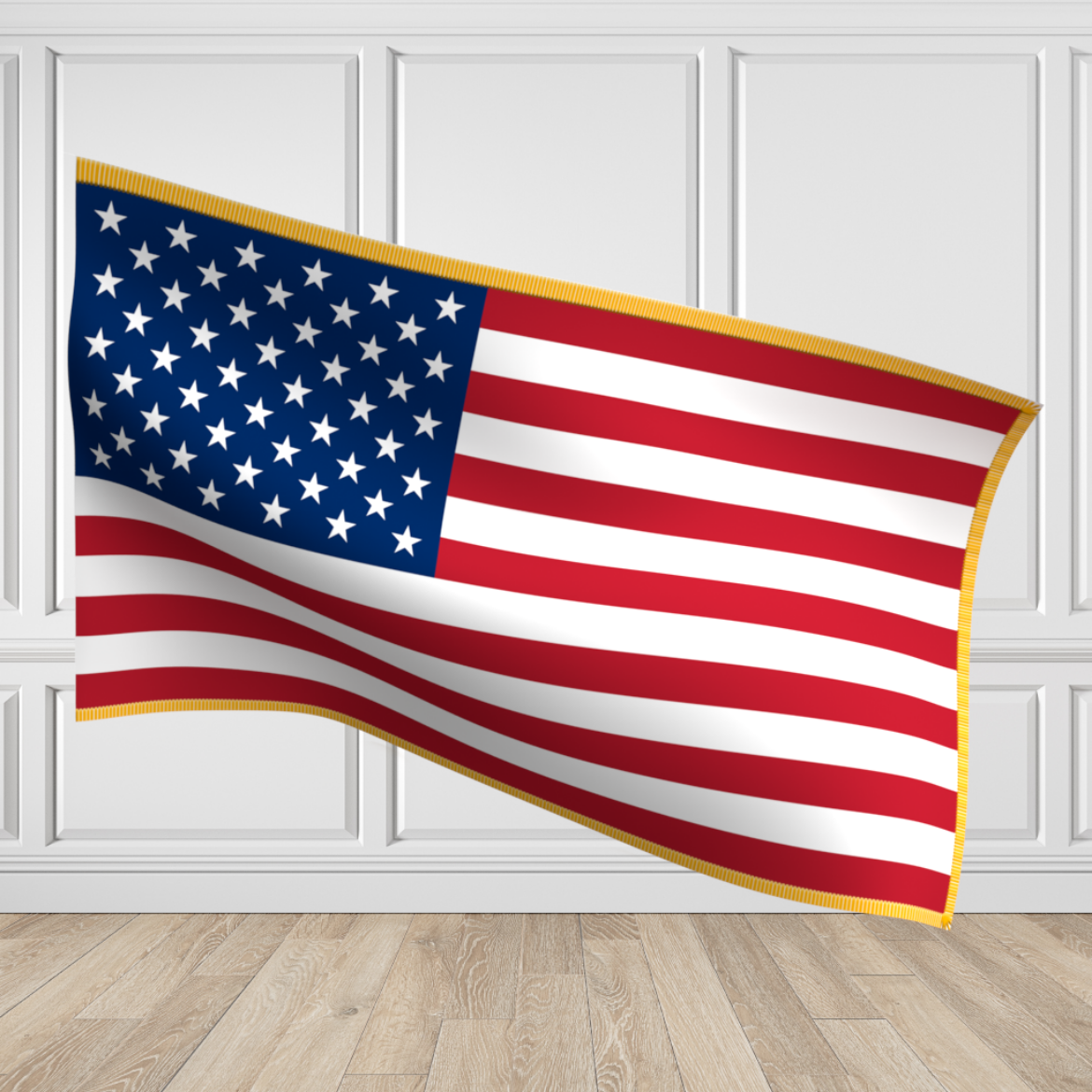 Picture of US Nylon Flag-Pole Sleeve w/ Fringe