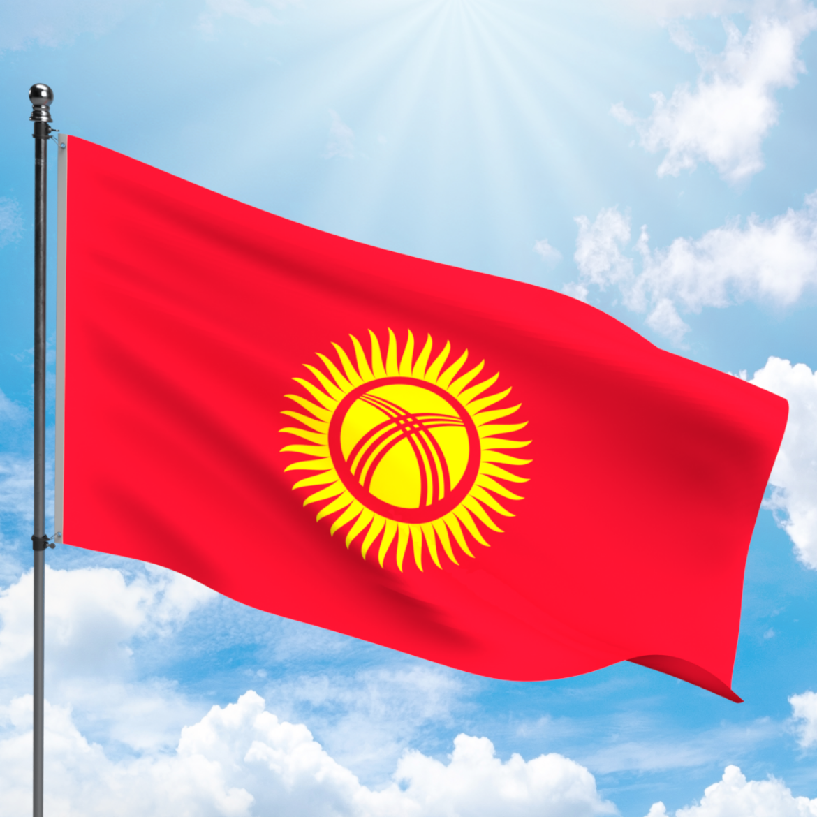 Picture of KYRGYZSTAN FLAG