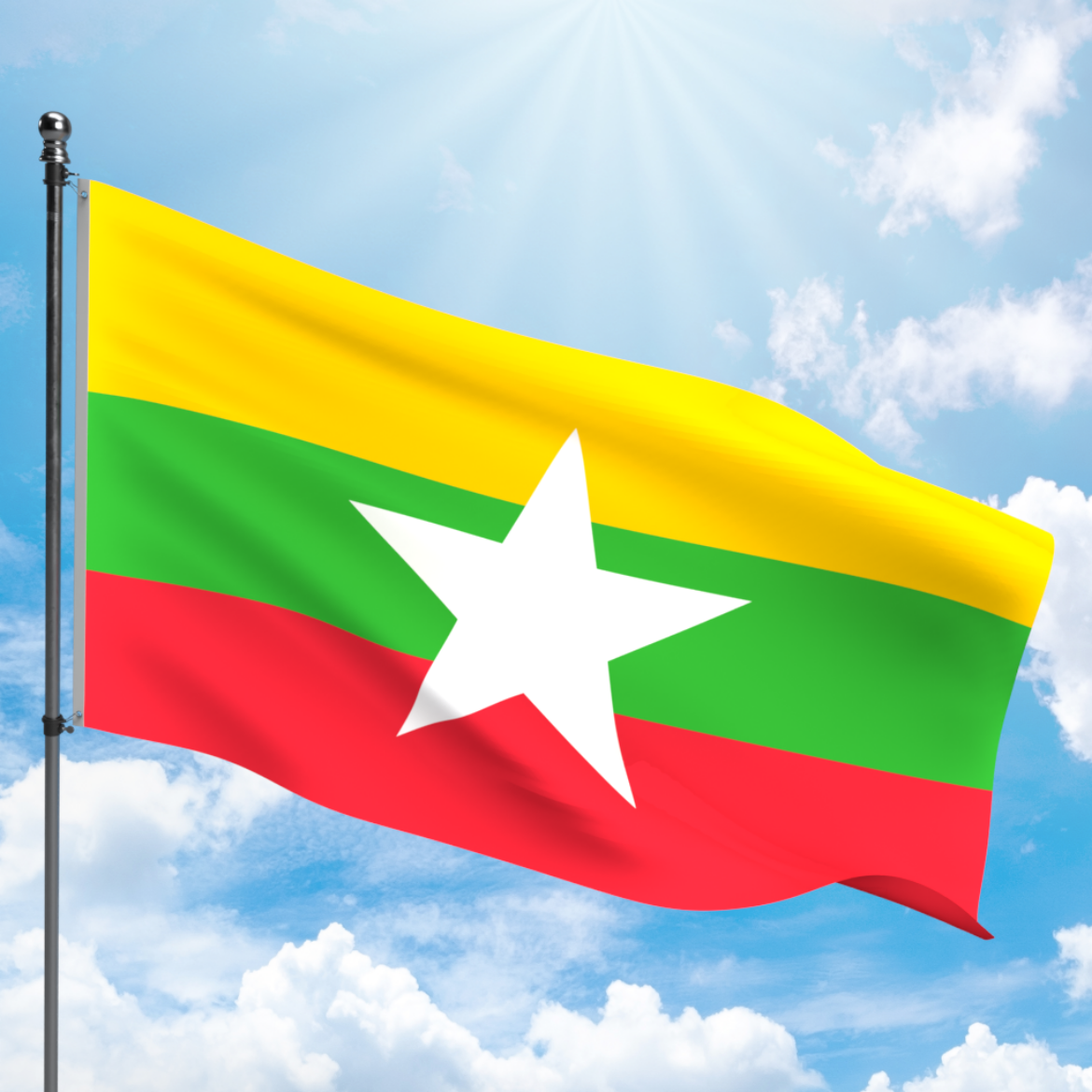 Picture of MYANMAR FLAG