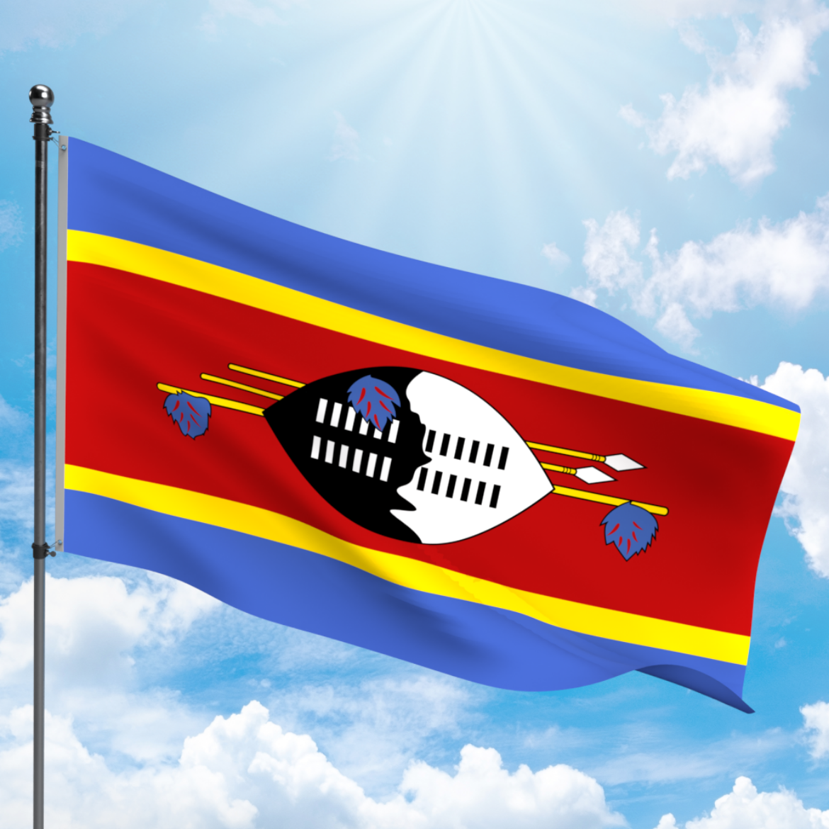 Picture of SWAZILAND FLAG