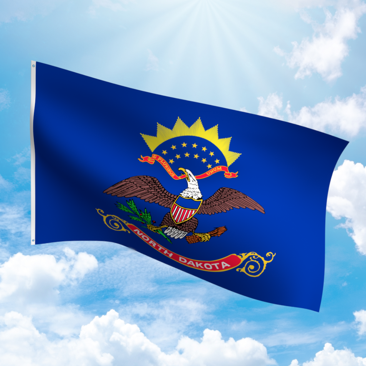 Picture of NORTH DAKOTA NYLON FLAG