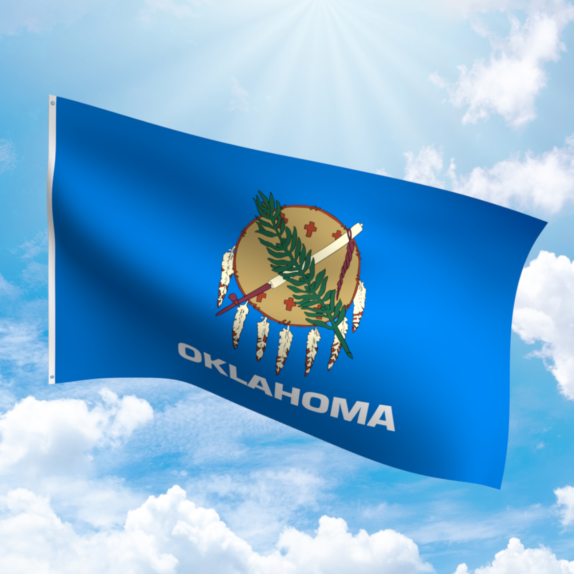 Picture of OKLAHOMA NYLON FLAG