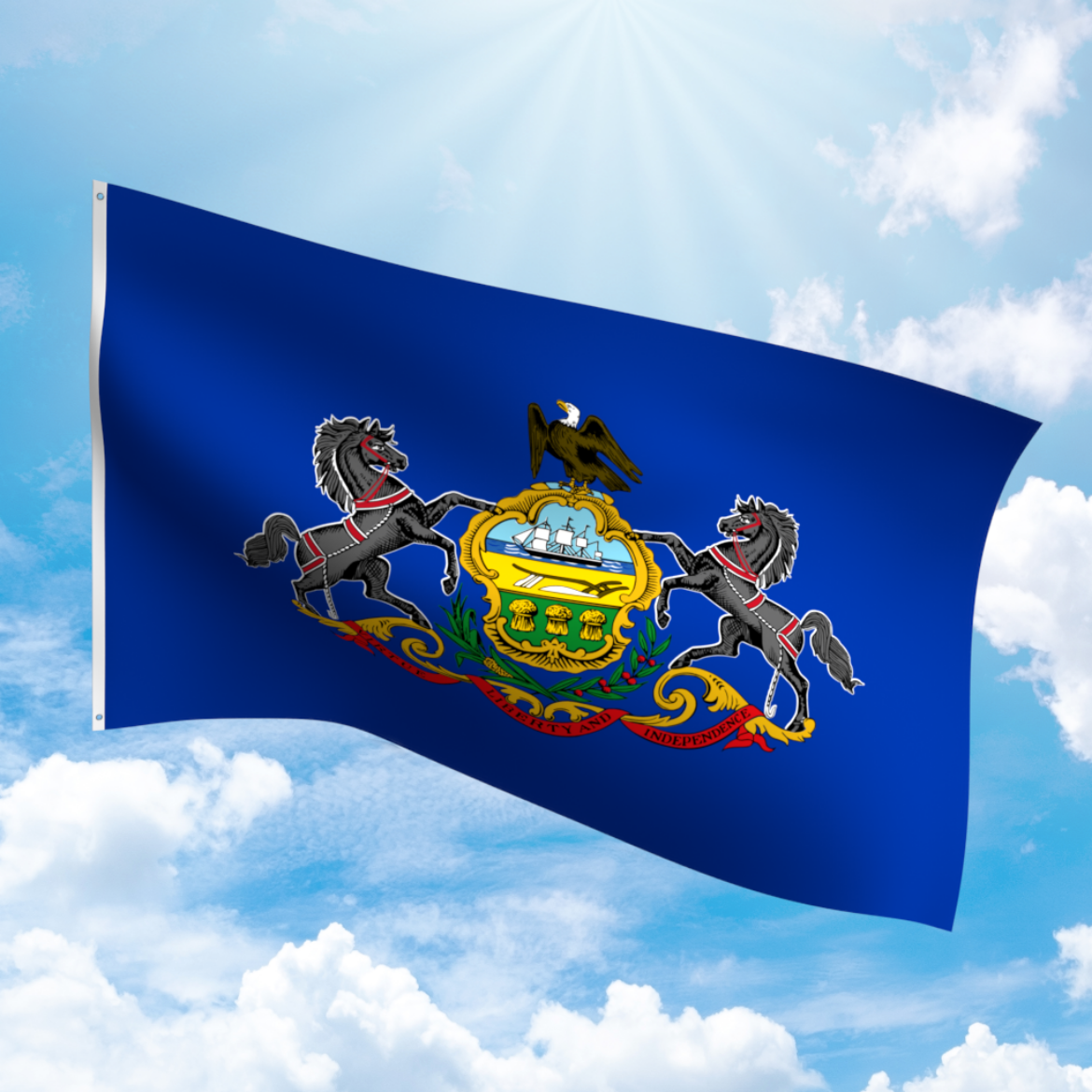 Picture of PENNSYLVANIA NYLON FLAG