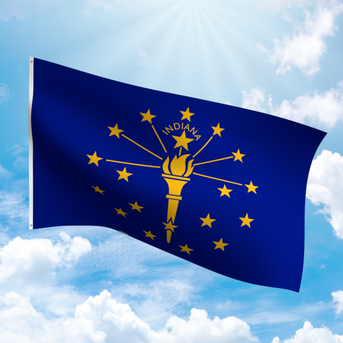 Picture of INDIANA POLYESTER FLAG
