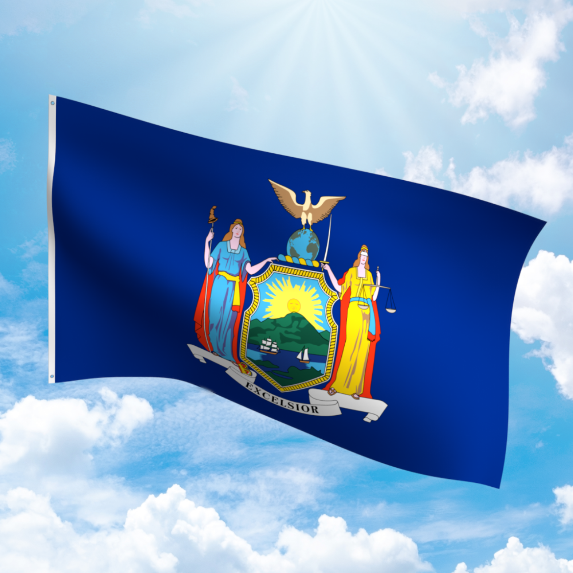Picture of NEW YORK POLYESTER FLAG