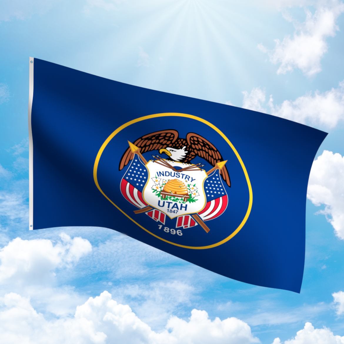 Picture of UTAH POLYESTER FLAG