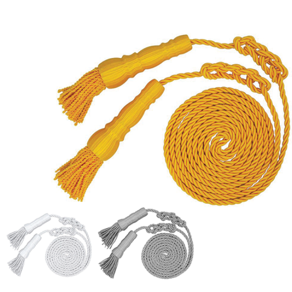 TOPFLAGS Gold Braided Cord Tassels for 3x5' Indoor or Parade Flag Display -  108 Total Inches 